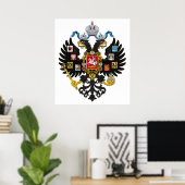 Poster Armoiries de l'Empire russe de RUSSIE (Bureau à domicile)