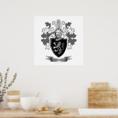 Poster Armoiries de Lewis Family Crest (Cuisine)