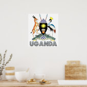 Poster Armoiries de l'Ouganda (Cuisine)