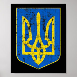Poster Armoiries de l'Ukraine