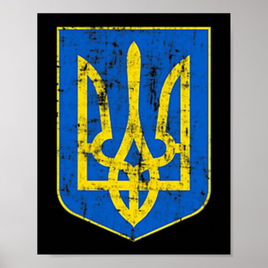 Poster Armoiries de l'Ukraine (Devant)