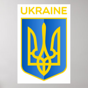 Poster Armoiries de l'Ukraine
