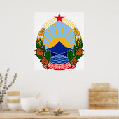 Poster Armoiries de Macédoine Symbole officiel de l'héral (Cuisine)