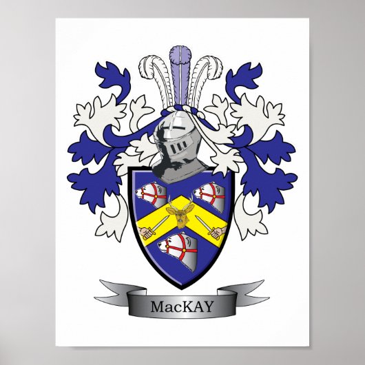 Poster Armoiries de MacKay Family Crest (Devant)