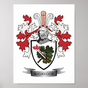 Poster Armoiries de McGregor Family Crest