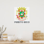 Poster Armoiries de Porto Rico (Cuisine)