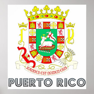 Poster Armoiries de Porto Rico