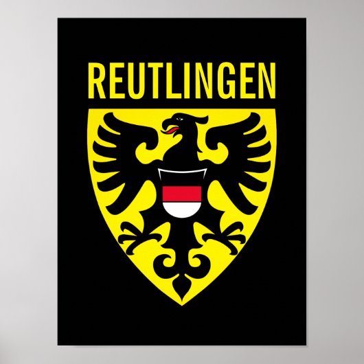 Poster Armoiries de Reutlingen - Allemagne (Devant)
