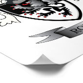 Poster Armoiries de Roberts Family Crest (Coin)