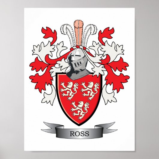 Poster Armoiries de Ross Family Crest (Devant)