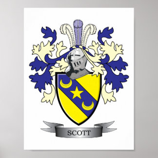 Poster Armoiries de Scott Family Crest