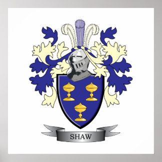 Poster Armoiries de Shaw Family Crest