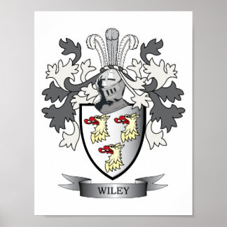 Poster Armoiries de Wiley Family Crest