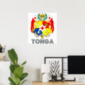 Poster Armoiries des Tonga (Bureau à domicile)