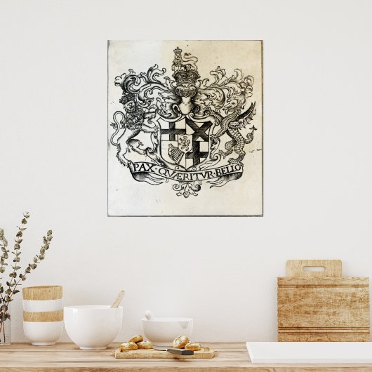 Poster Armoiries d'Oliver Cromwell (Cuisine)