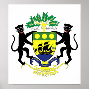 Poster Armoiries Du Gabon