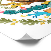 Poster Armoiries du Mexique - Drapeau du Mexique (Coin)