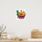 Poster Armoiries Du Mozambique (Cuisine)