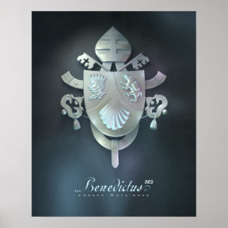 Poster Armoiries du Pape Benedicts