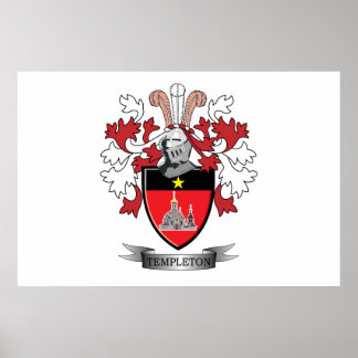 Poster Armoiries du Templeton Family Crest