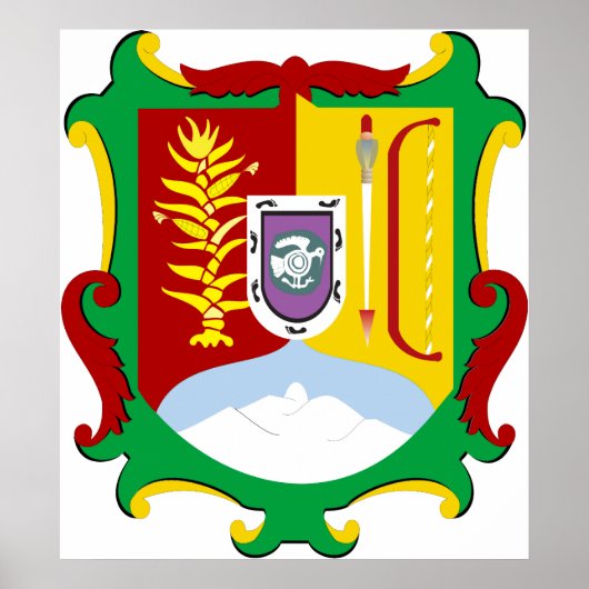 Poster Armoiries Nayarit Official Mexique Heraldry Logo (Devant)