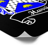 Poster Armoiries Nom de famille Nom Famille Crest (Coin)