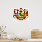 Poster Armoiries royales du royaume d'Hawaï (Cuisine)