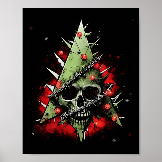 Poster Armoniser les contrastes : sapin de Noël rencontre (Devant)