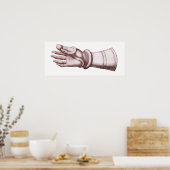Poster Armor Gauntlet tenant un serpent Ancienne image un (Cuisine)