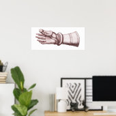 Poster Armor Gauntlet tenant un serpent Ancienne image un (Bureau à domicile)