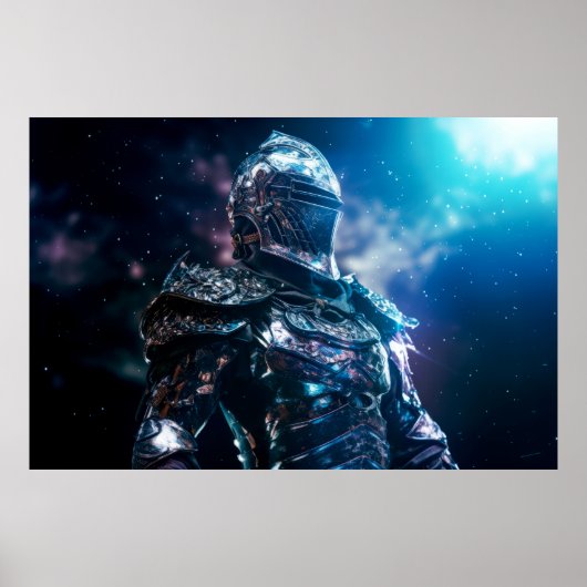 Poster Armor Warrior Fantastic Cosmic Magic (Devant)