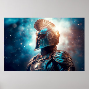 Poster Armor Warrior Fantastic Cosmic Magic