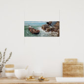 Poster Arnold Böcklin Odysseus et Polyphemus (Cuisine)