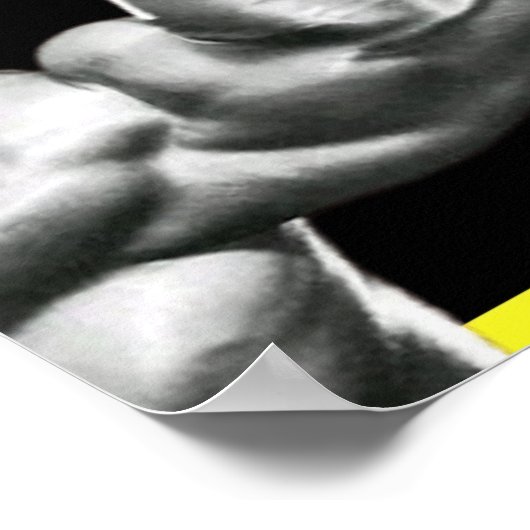 POSTER ARNOLD SCHWARZENEGGER - TROUVEZ LE DEVIS HEURE (Coin)