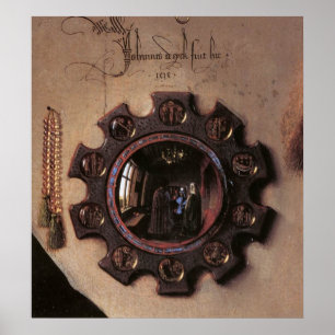 Poster Arnolfini et Portrait de femme (détail)