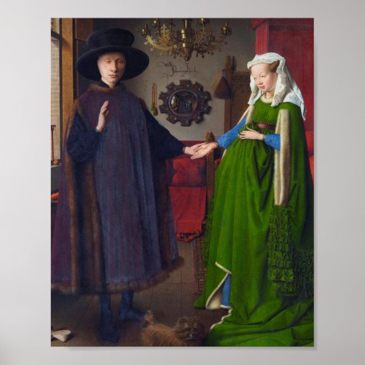 Poster Arnolfini Portrait Peinture De Jan Van Eyck (Devant)