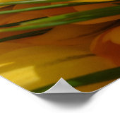 Poster Arôme de Crocus jaune - Fleurs jaunes dorées (Coin)