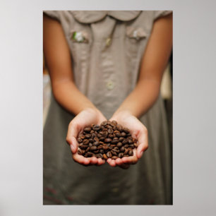 Poster Arôme de fèves de café torréfié