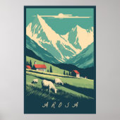Poster Arosa, Suisse, (Devant)