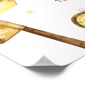 Poster Around The World Airplane Baby Shower Welcome  (Coin)