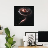 Poster Arp 273 Galaxies en interaction (télescope Hubble) (Bureau à domicile)