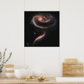 Poster Arp 273 Galaxies en interaction (télescope Hubble) (Cuisine)