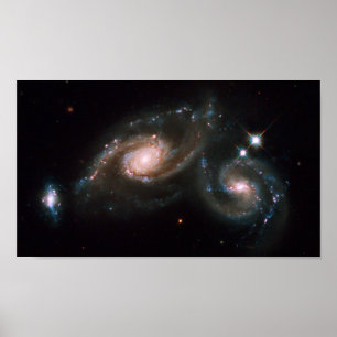 Poster Arp 274 Galaxies Espace NASA