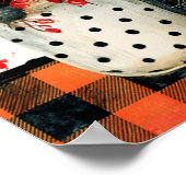Poster Arrangement d'Halloween avec citrouilles (Coin)