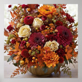 Poster Arrangement floral d'automne (Devant)
