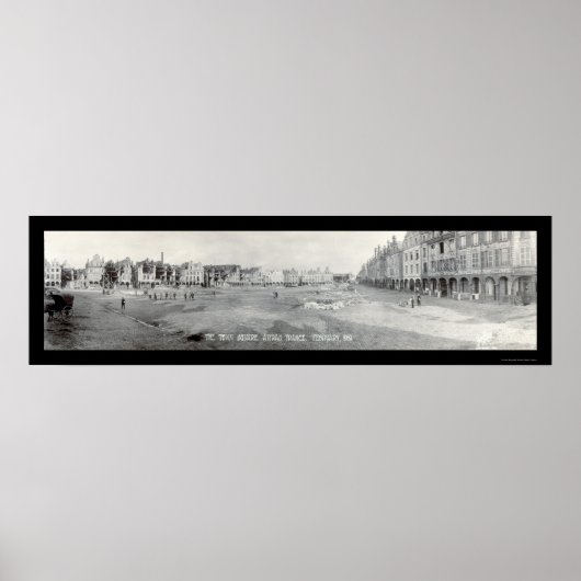 Poster Arras France Photo Carré 1919 (Devant)