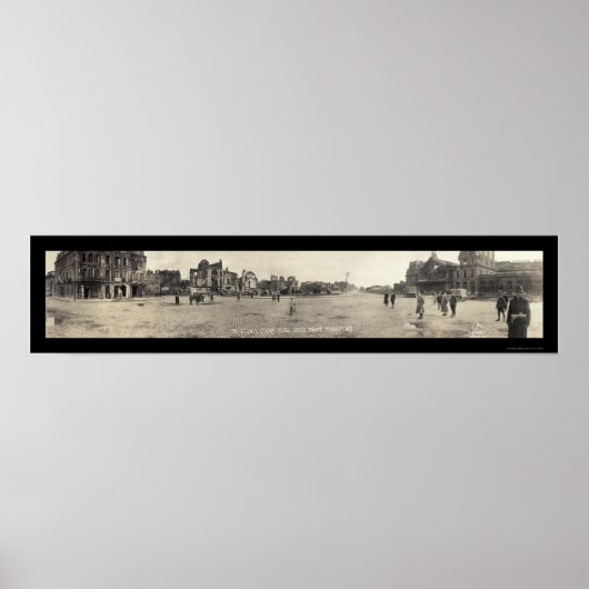 Poster Arras, France Photo du chemin de fer 1919 (Devant)