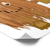 Poster arrêt Brown de la déforestation (Coin)