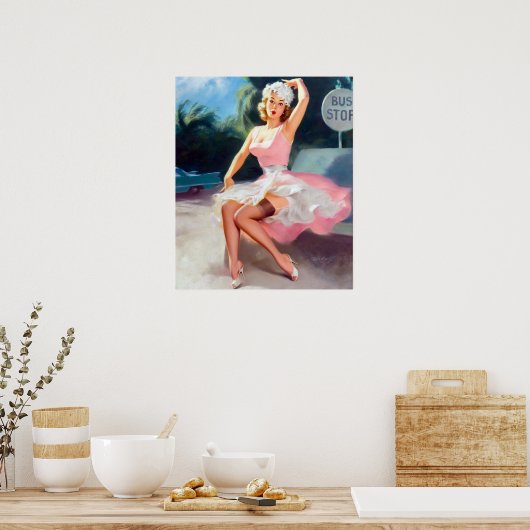 Poster Arrêt de bus - Pin (Cuisine)