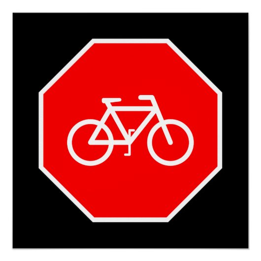 Poster Arrêt de vélo (Devant)